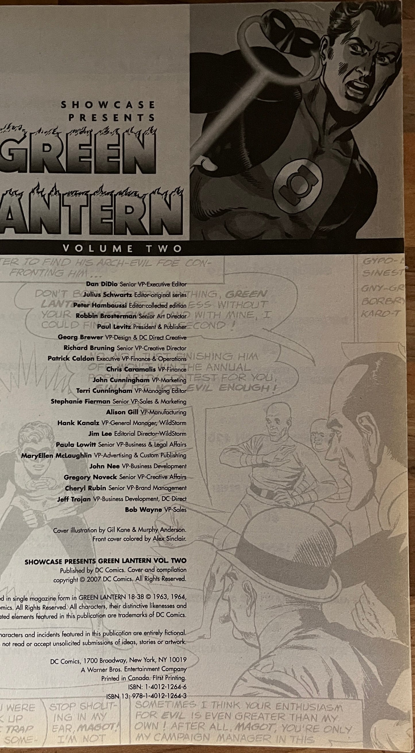 DC Showcase Green Lantern Vol. 1 and 2, First Edition/ First Printing