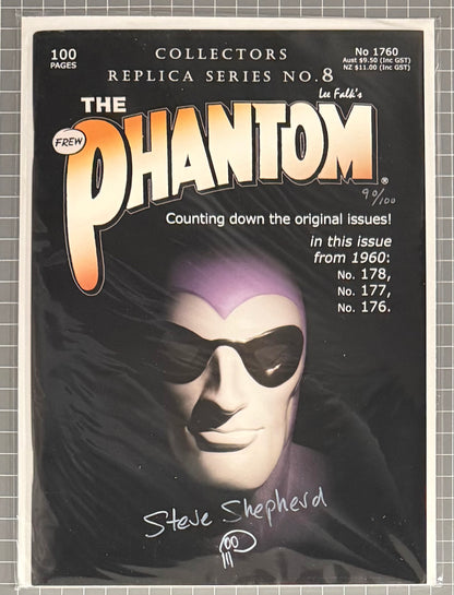 THE PHANTOM #1760 [FREW] REPLICA #8 ***SIGNED & LIMITED*** AUSTRALIAN COMIC 2016 NM
