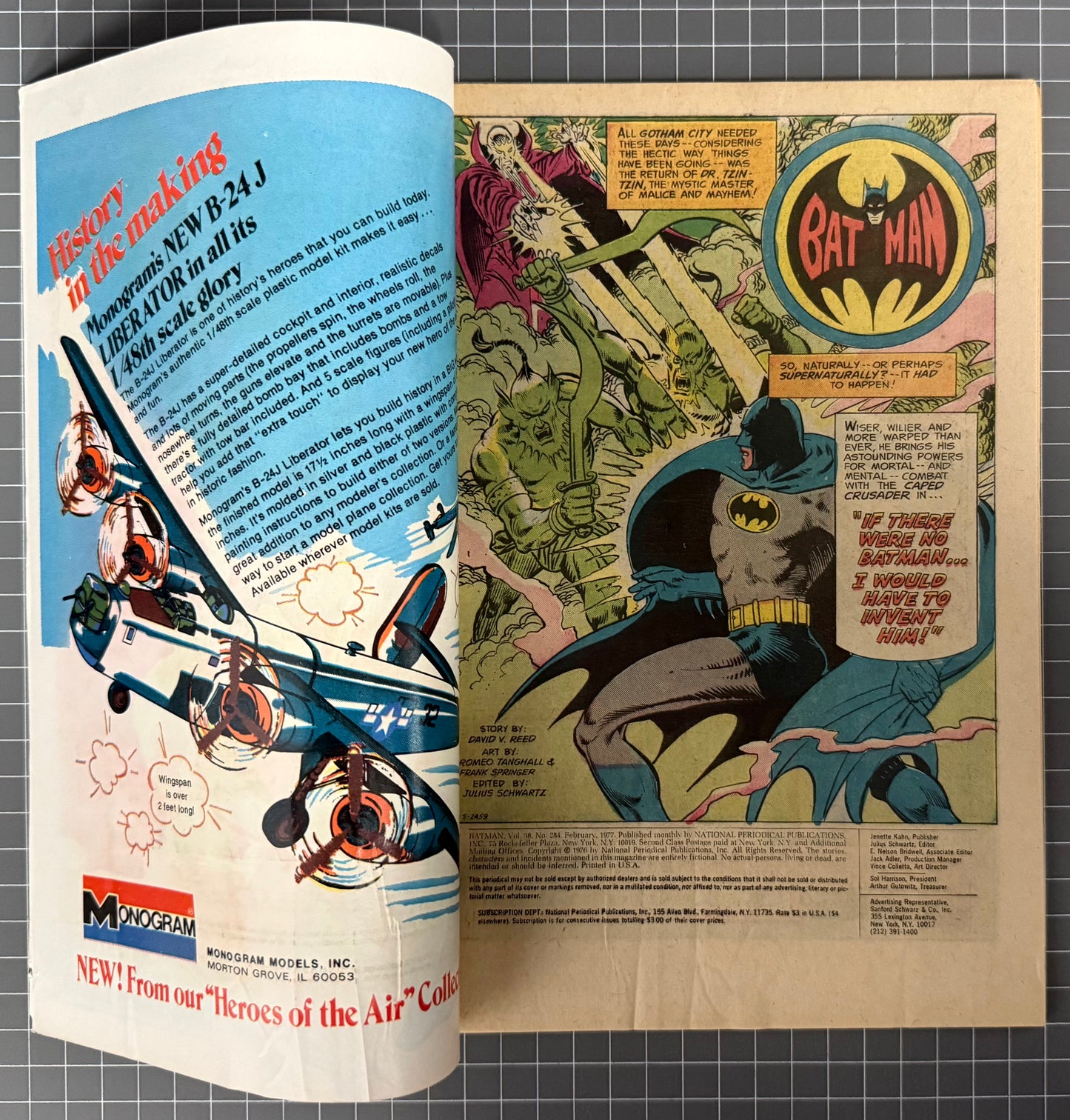 🔑 BATMAN #284 [DC COMICS] 1977 VG/FN