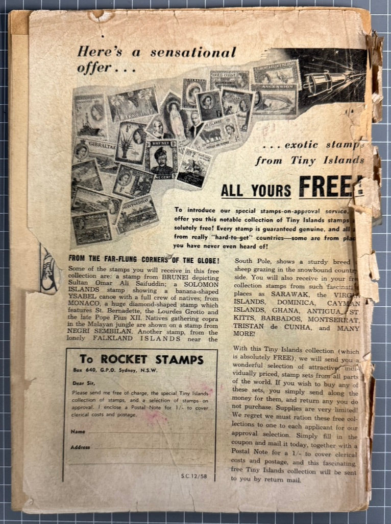 🔑SUPERMAN SUPACOMIC #2 COLOUR COMICS AUSTRALIAN *LOIS LANE #1* PRE-DECIMAL 1958