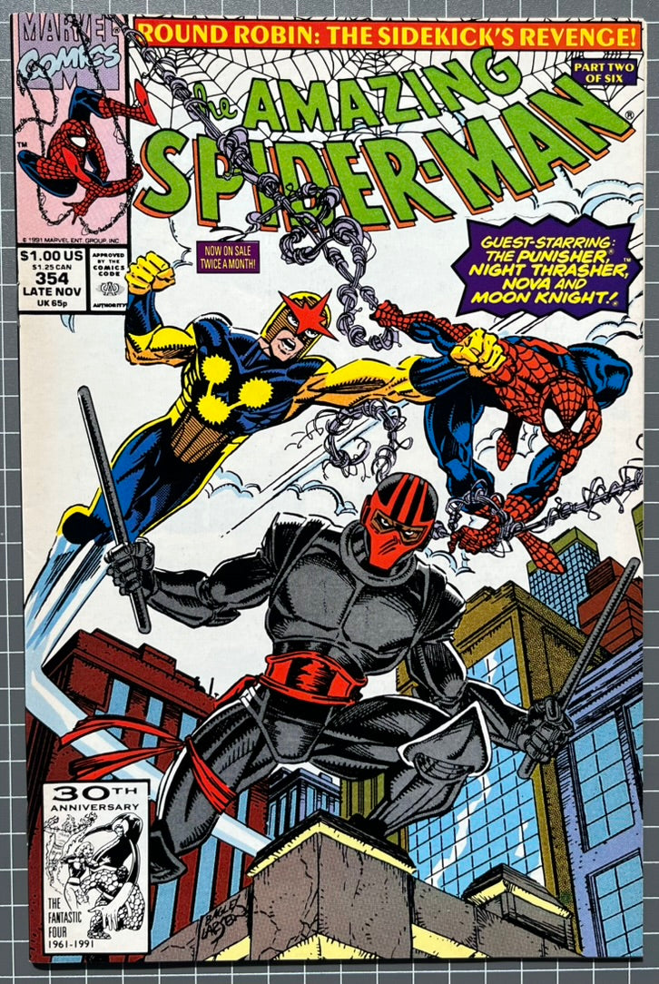 THE AMAZING SPIDER-MAN #354 [MARVEL COMICS] DIRECT 1991 VF/NM
