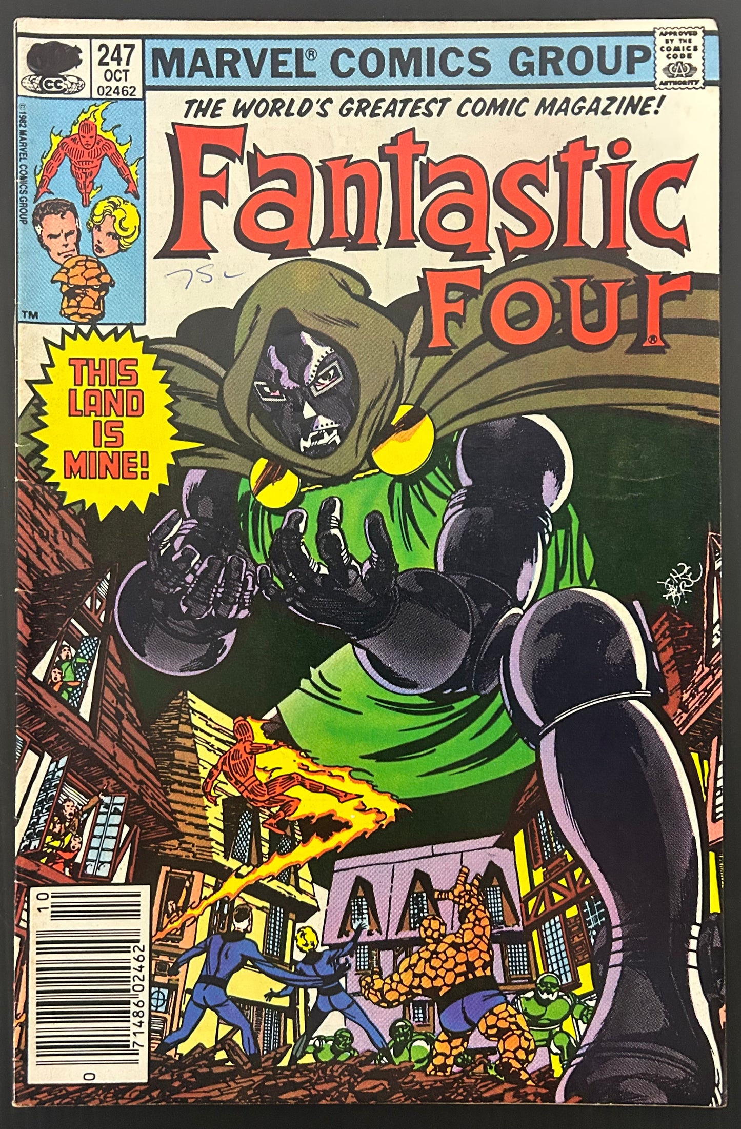 🔑 FANTASTIC FOUR #247 [MARVEL COMICS] NEWSSTAND *KRISTOFF VERNARD* 1982 FN+