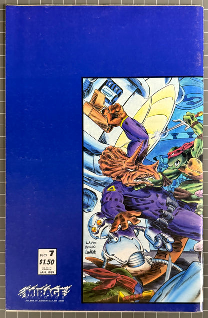 🔑 TEENAGE MUTANT NINJA TURTLES #7 (TMNT) [MIRAGE] 2ND PRINT COMIC 1986 FN/VF