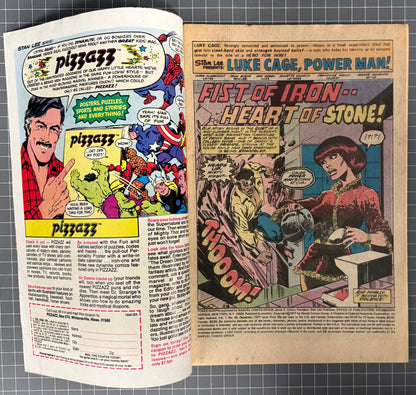 🔑 POWER MAN #48 [MARVEL COMICS] *POWER MAN AND IRON FIST TEAM-UP* 1977 FN