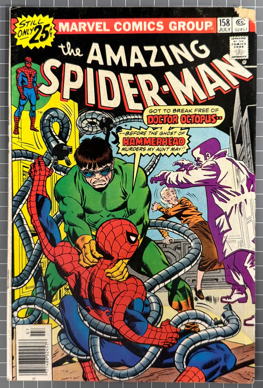 THE AMAZING SPIDER-MAN #158 [MARVEL COMICS] 1976 VG-