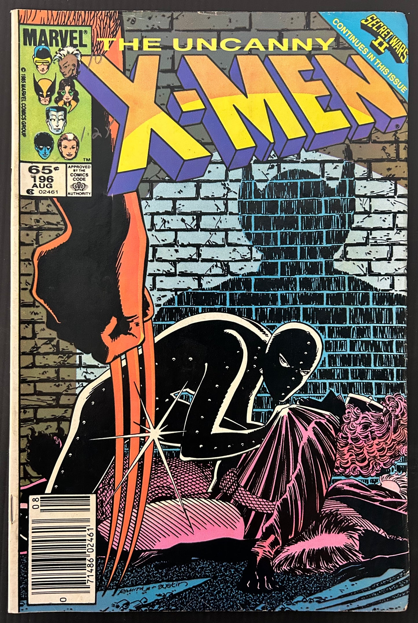 🔑 THE UNCANNY X-MEN #196 [MARVEL COMICS] *CONTROVERSIAL ISSUE* 1985 VG/FN