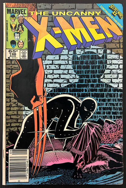🔑 THE UNCANNY X-MEN #196 [MARVEL COMICS] *CONTROVERSIAL ISSUE* 1985 VG/FN