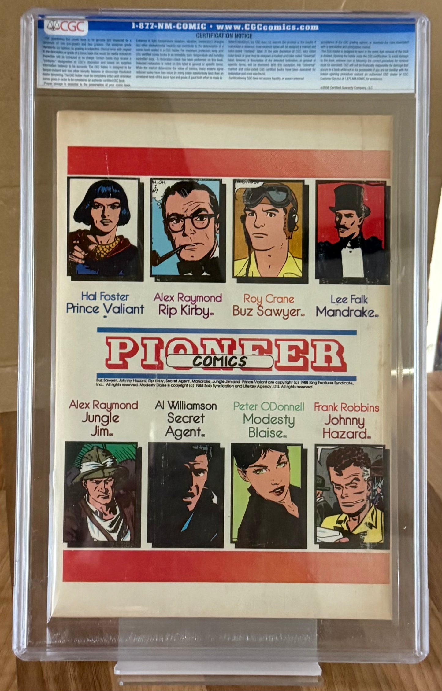 OFFICIAL PRINCE VALIANT #3 [PIONEER] CGC 6.0 *FROM THE ESTATE OF LEE FALK* 1988