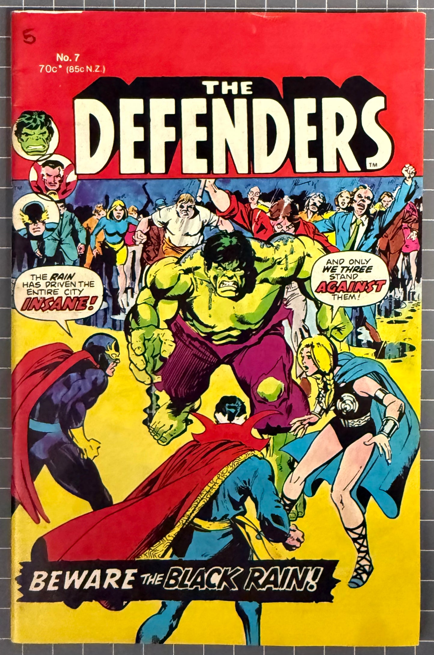 🔑 THE DEFENDERS #7 [YAFFA PUBLISHING] AUSTRALIAN MARVEL DIGEST COMIC 1980