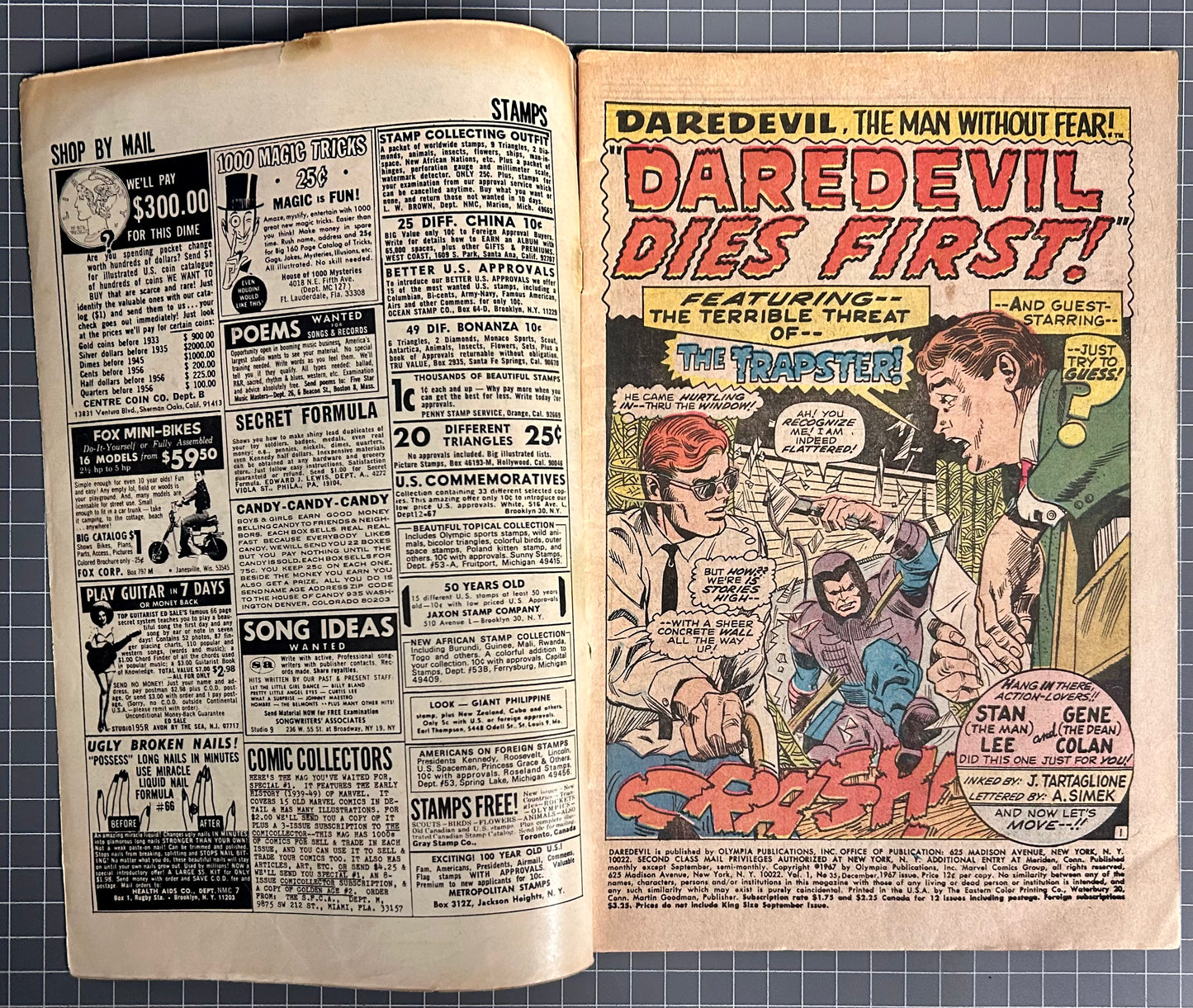DAREDEVIL #35 [MARVEL COMICS] DIRECT 1967 GD