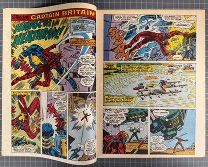 CAPTAIN BRITAIN #6 [MARVEL UK] COMIC MAGAZINE *HERB TRIMPE* 1976 NM