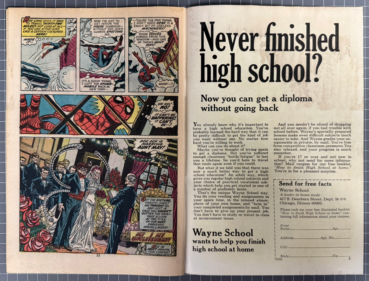 🔑 THE AMAZING SPIDER-MAN #130 [MARVEL COMICS] *DEBUT SPIDER-MOBILE* 1974 VG