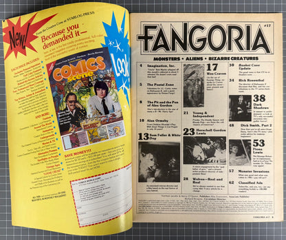 FANGORIA VOL. 1 #17 [O'QUINN STUDIOS] HORROR MAGAZINE 1982