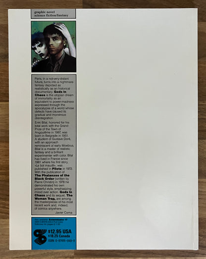 GODS IN CHAOS (Vol. 1 The Nikopol Trilogy) by Enki Bilal 1987 First Print, Catalan Communications