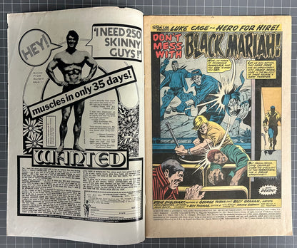 HERO FOR HIRE #5 [MARVEL COMICS] DIRECT 1972 FN