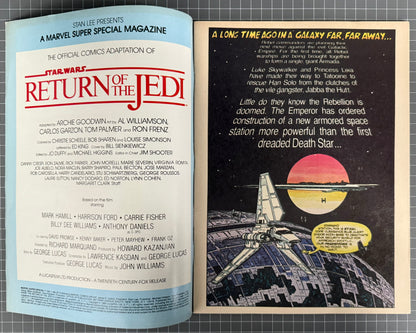 🔑 MARVEL SUPER SPECIAL #27: STAR WARS: RETURN OF THE JEDI MAGAZINE 1983 FN