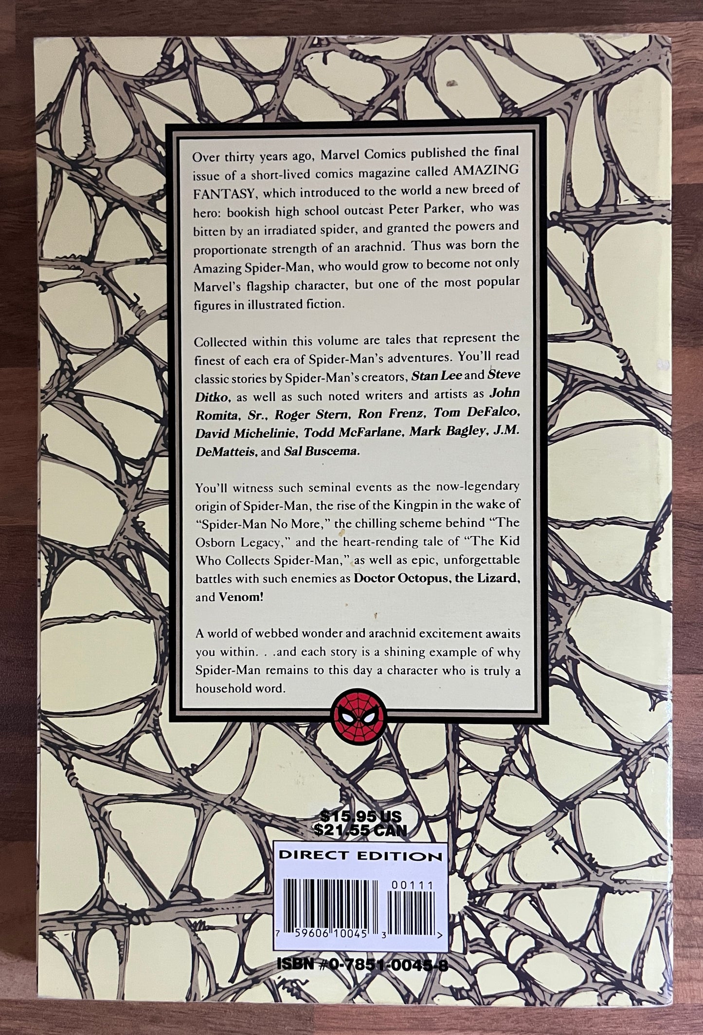 The Very Best of Spider-Man TPB 1994, Marvel 1st Edition/1st Print