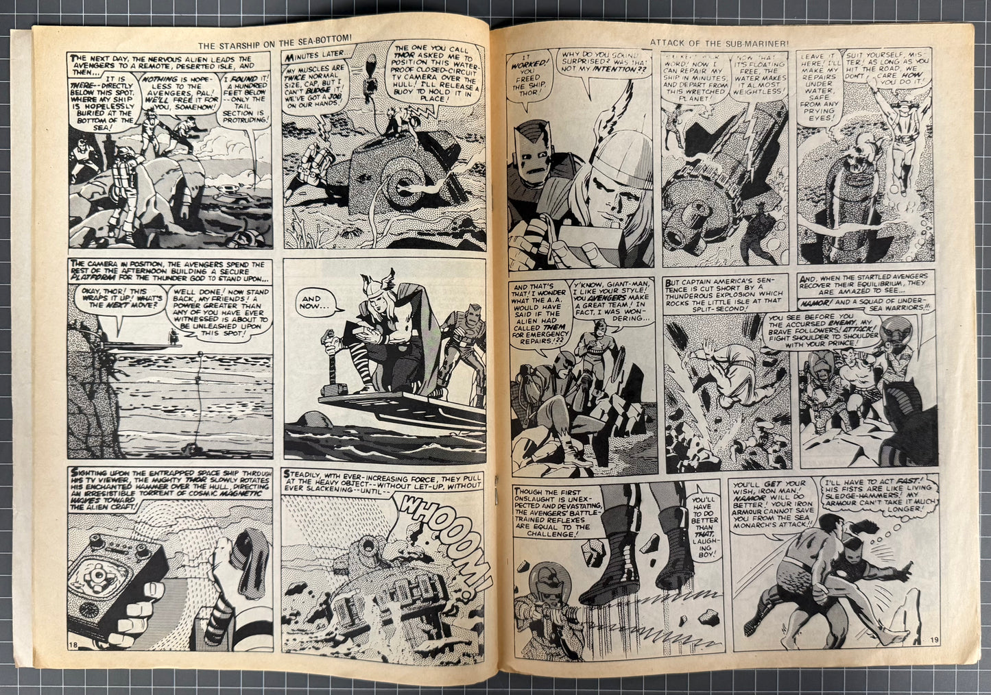 THE AVENGERS #1 [MARVEL UK] COMIC MAGAZINE 1973