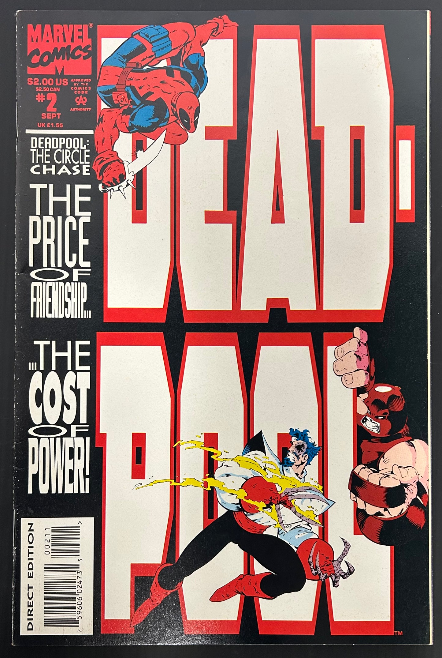 DEADPOOL: THE CIRCLE CHASE #2 [MARVEL COMICS] DIRECT 1993
