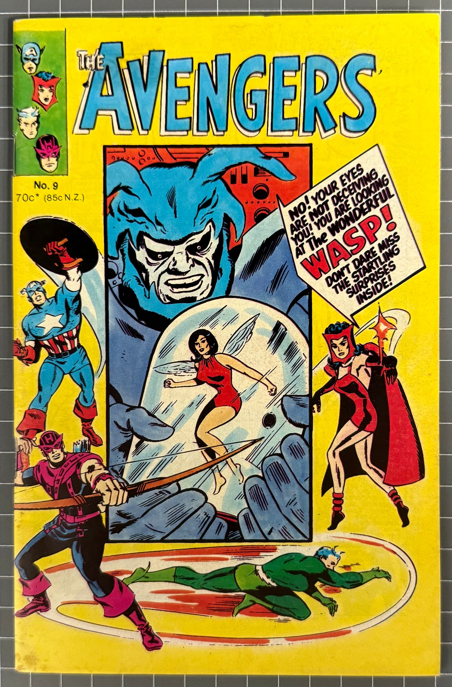 🔑 THE AVENGERS #9 [YAFFA PUBLISHING] AUSTRALIAN MARVEL DIGEST COMIC 1982