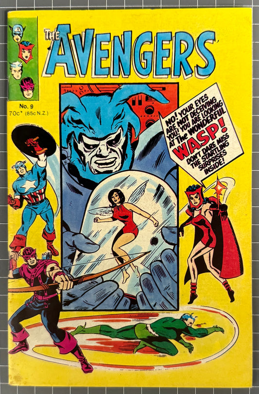 🔑 THE AVENGERS #9 [YAFFA PUBLISHING] AUSTRALIAN MARVEL DIGEST COMIC 1982