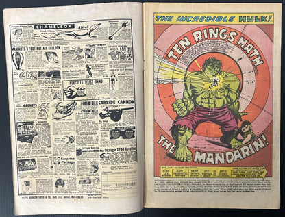 THE INCREDIBLE HULK #107 [MARVEL COMICS] DIRECT 1968 VG+