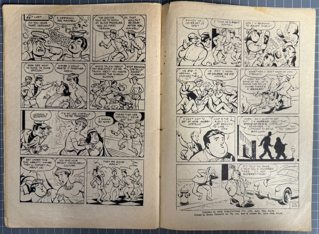 BUD ABBOTT AND LOU COSTELLO #26 (PAGE PUBLICATIONS) AUSTRALIAN COMIC 1971