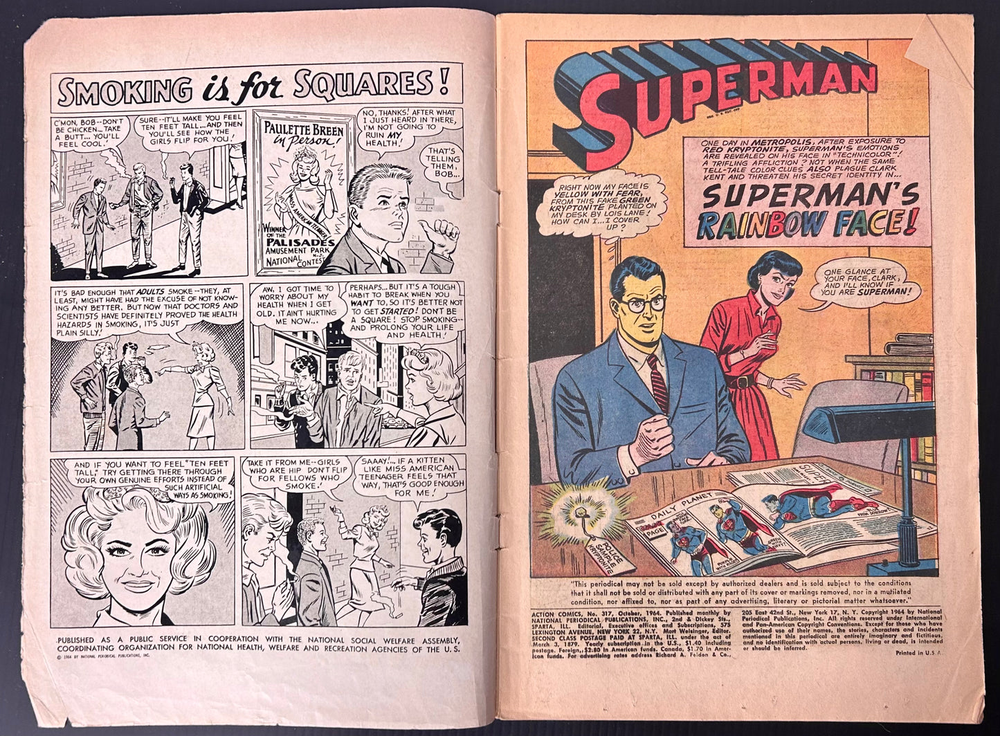ACTION COMICS #317 [DC COMICS] DIRECT 1965 GD/VG