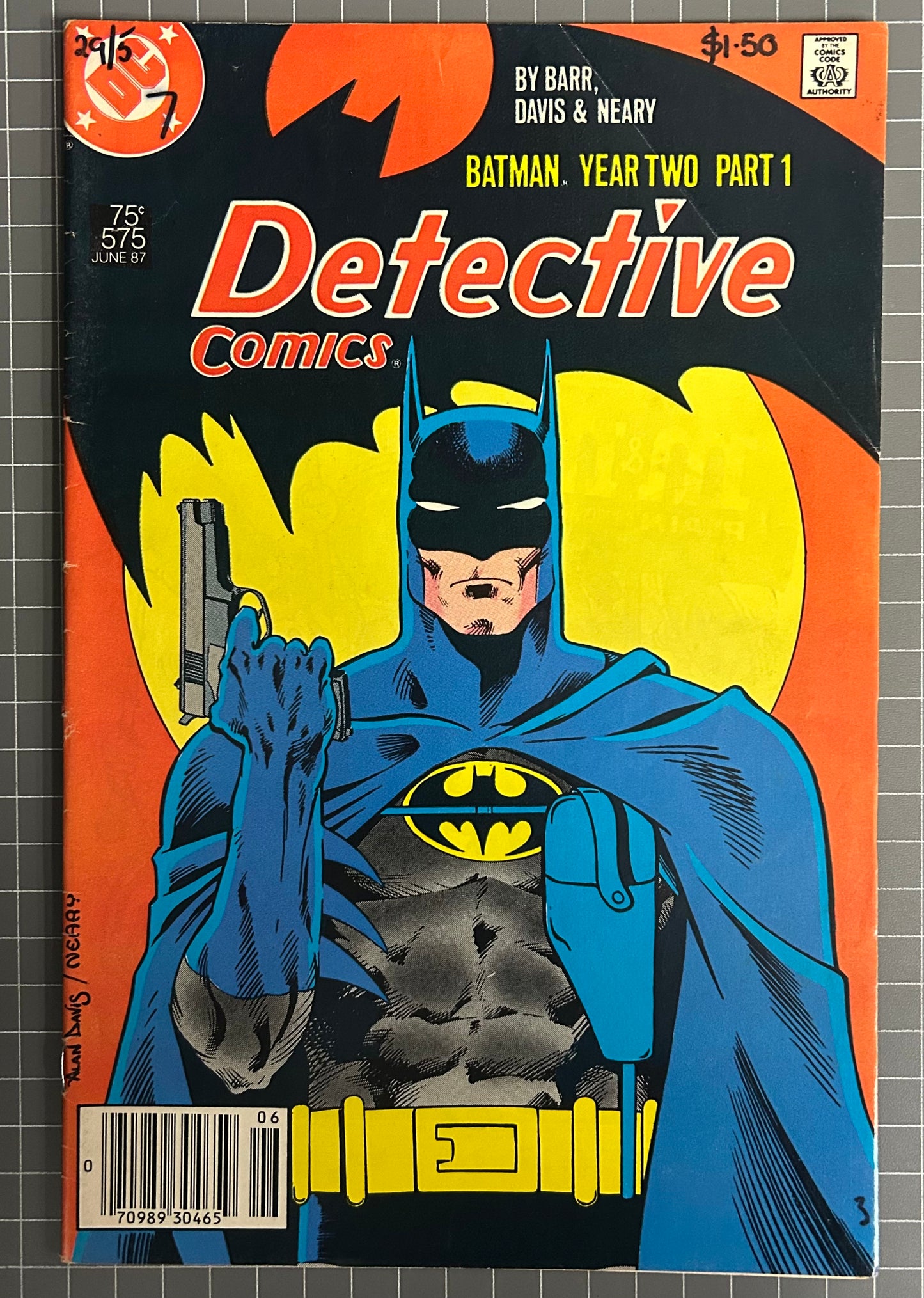 🔑 DETECTIVE COMICS #575 [DC COMICS] *YEAR TWO PART 1* NEWSSTAND 1987 FN
