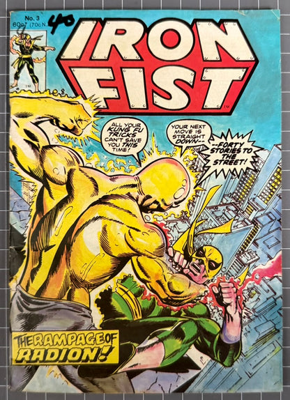 IRON FIST #3 [YAFFA] AUSTRALIAN DIGEST COMIC 1981