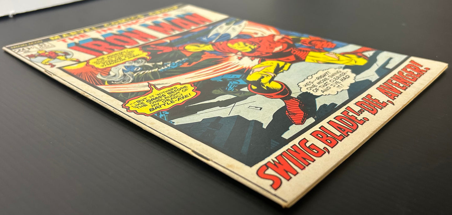 IRON MAN #51 [MARVEL COMICS] DIRECT 1972 FN