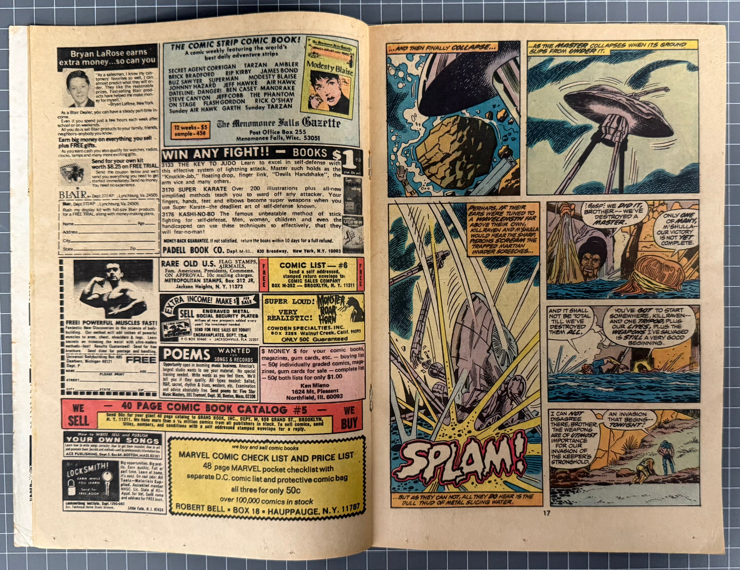 AMAZING ADVENTURES #20 [MARVEL COMICS] *WAR OF THE WORLDS* 1973 GD/VG
