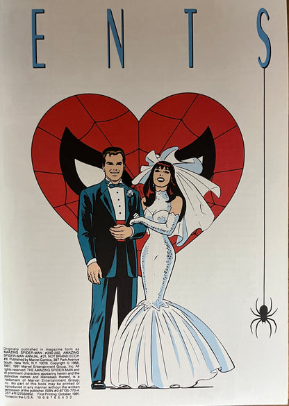 THE AMAZING SPIDER-MAN THE WEDDING [MARVEL COMICS] TPB 1991 1ST PRINTING