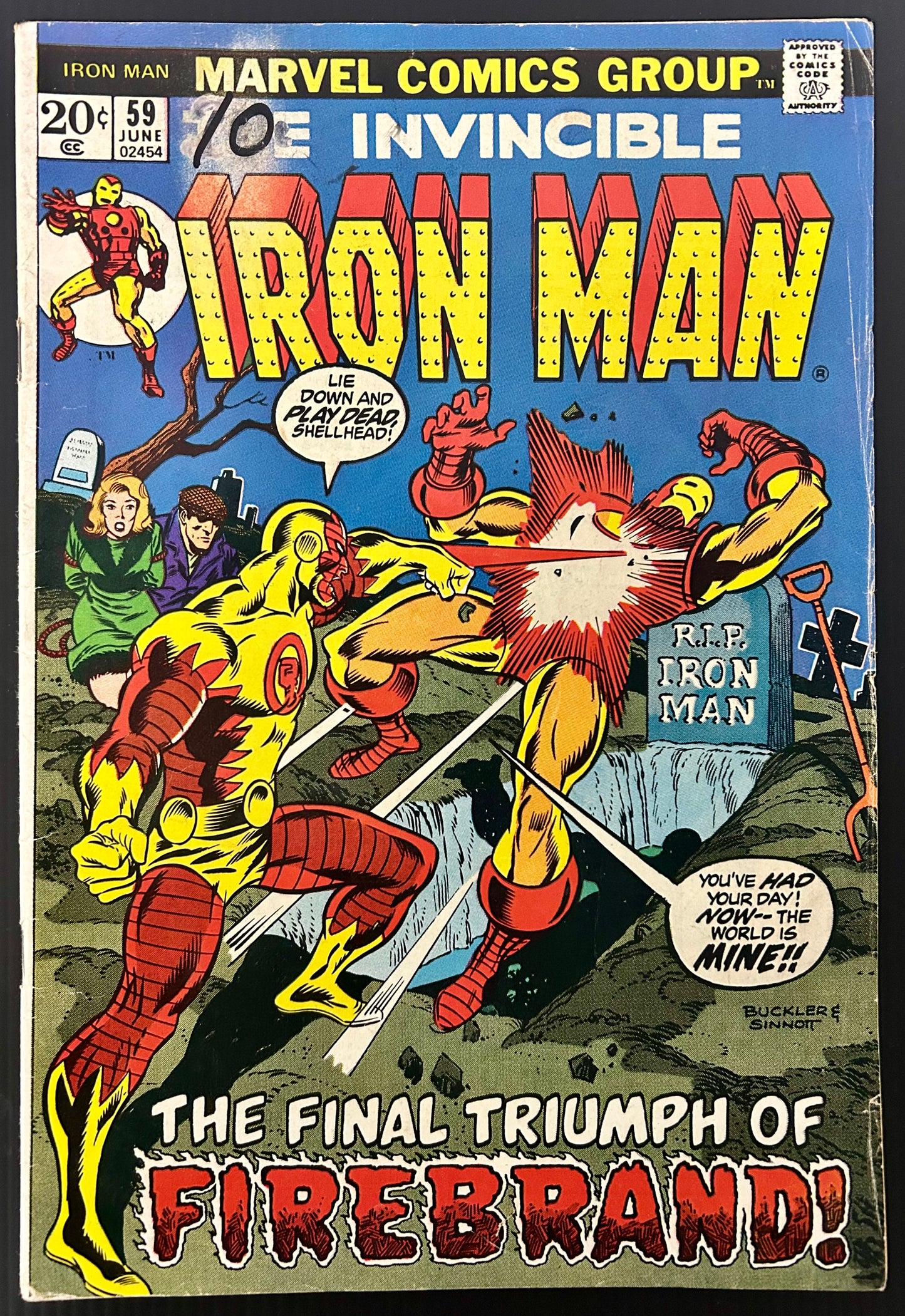 IRON MAN #59 [MARVEL COMICS] DIRECT 1973 VG+