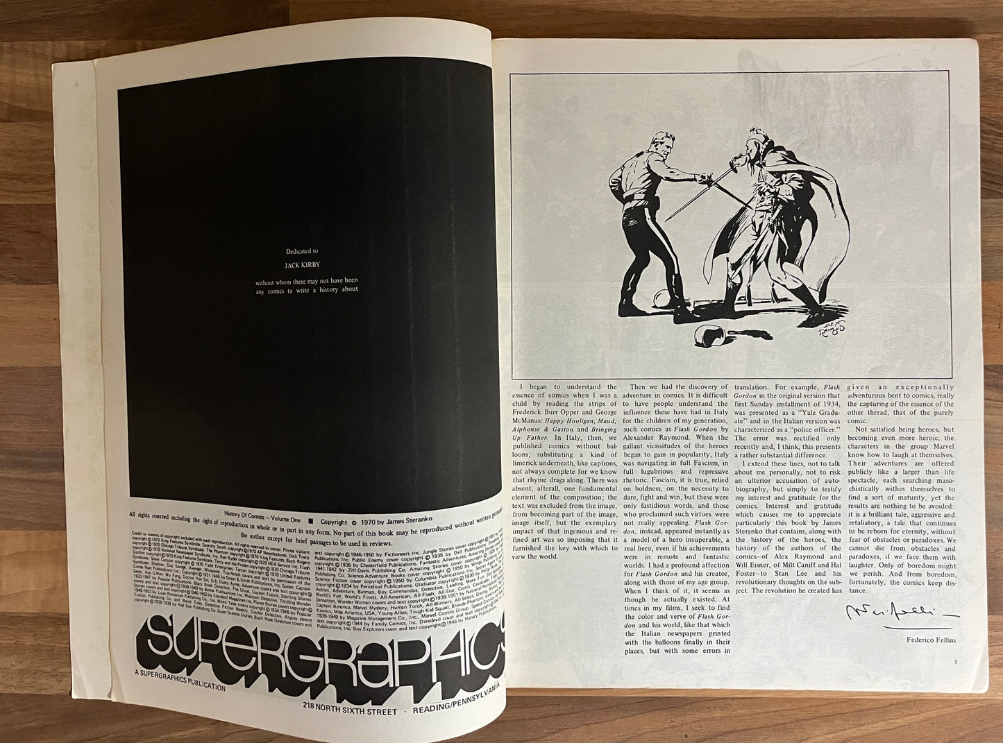 1970's JIM STERANKO The History Of Comics VOLUME 1 and 2 Oversized Supergraphics
