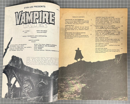 🔑 VAMPIRE TALES #4 [MARVEL] *CAMEO LILITH* HORROR MAGAZINE 1974 FN