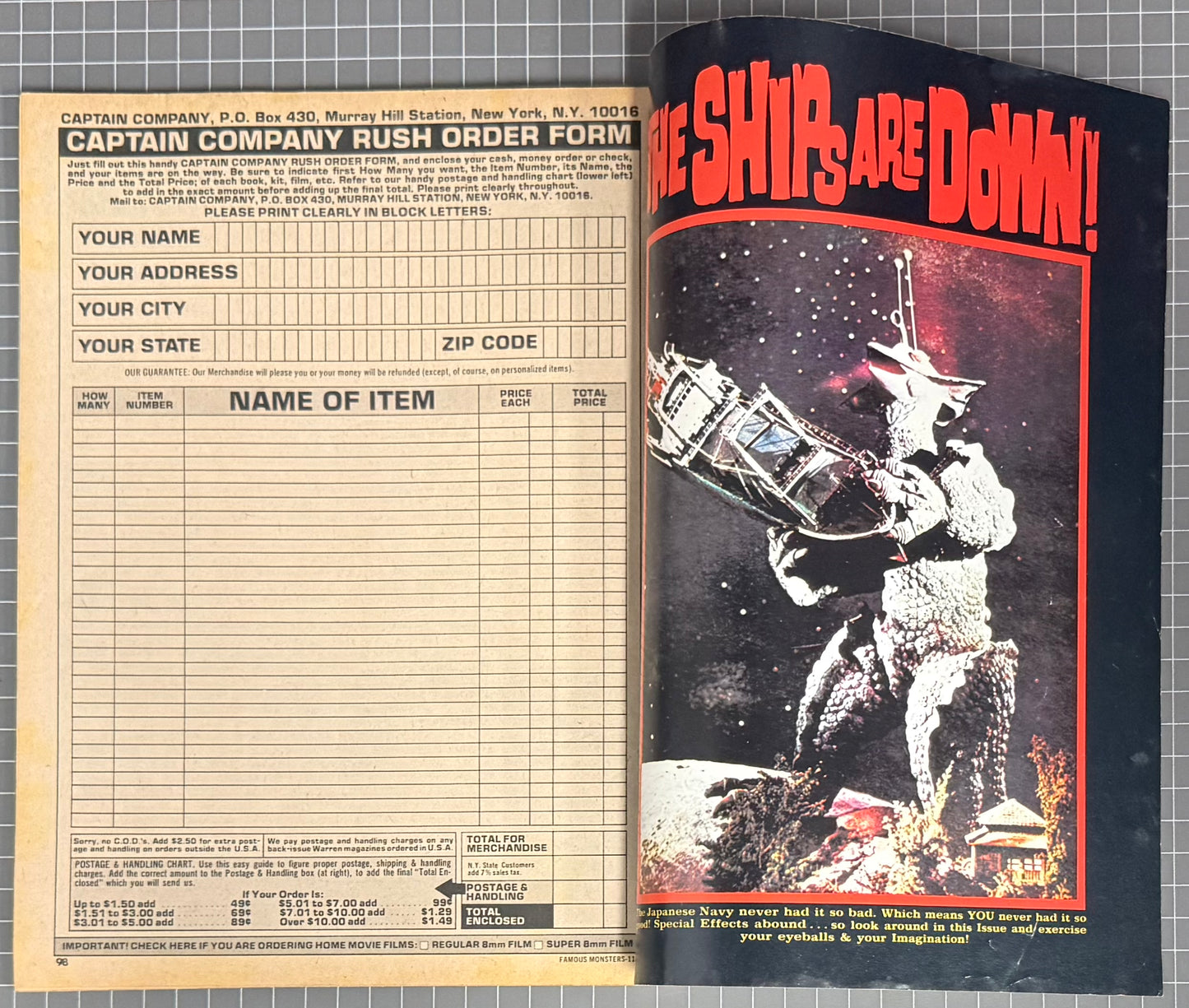 🔑 FAMOUS MONSTERS OF FILMLAND #114 [WARREN] HORROR MAGAZINE 1975 VG