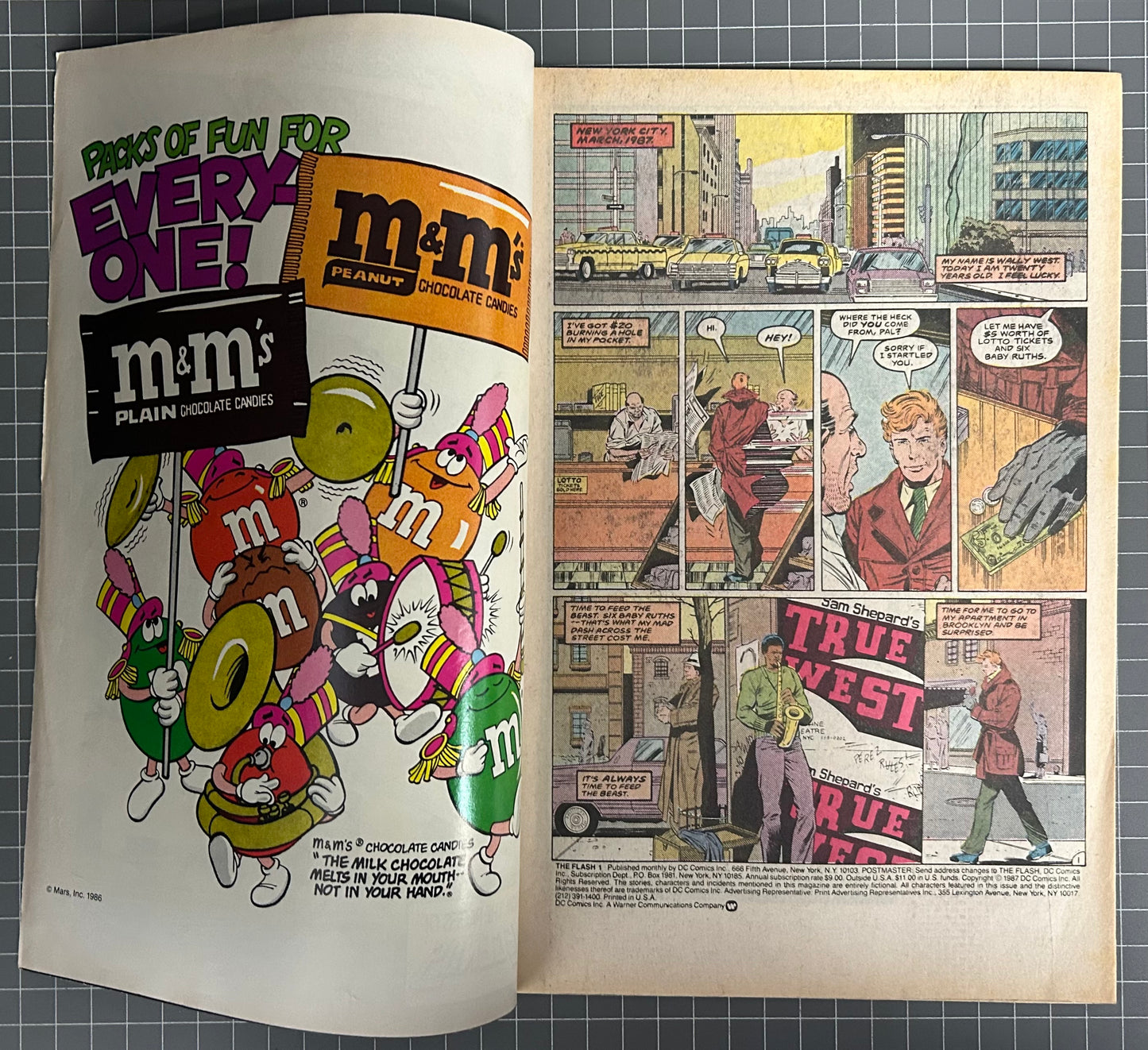 🔑 THE FLASH #1 [DC COMICS] NEWSSTAND *PREMIERE ISSUE* 1987