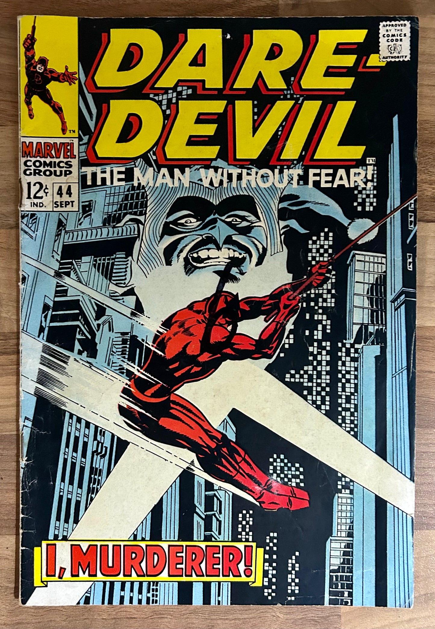 DAREDEVIL #44 [MARVEL COMICS] DIRECT 1968 VG/FN