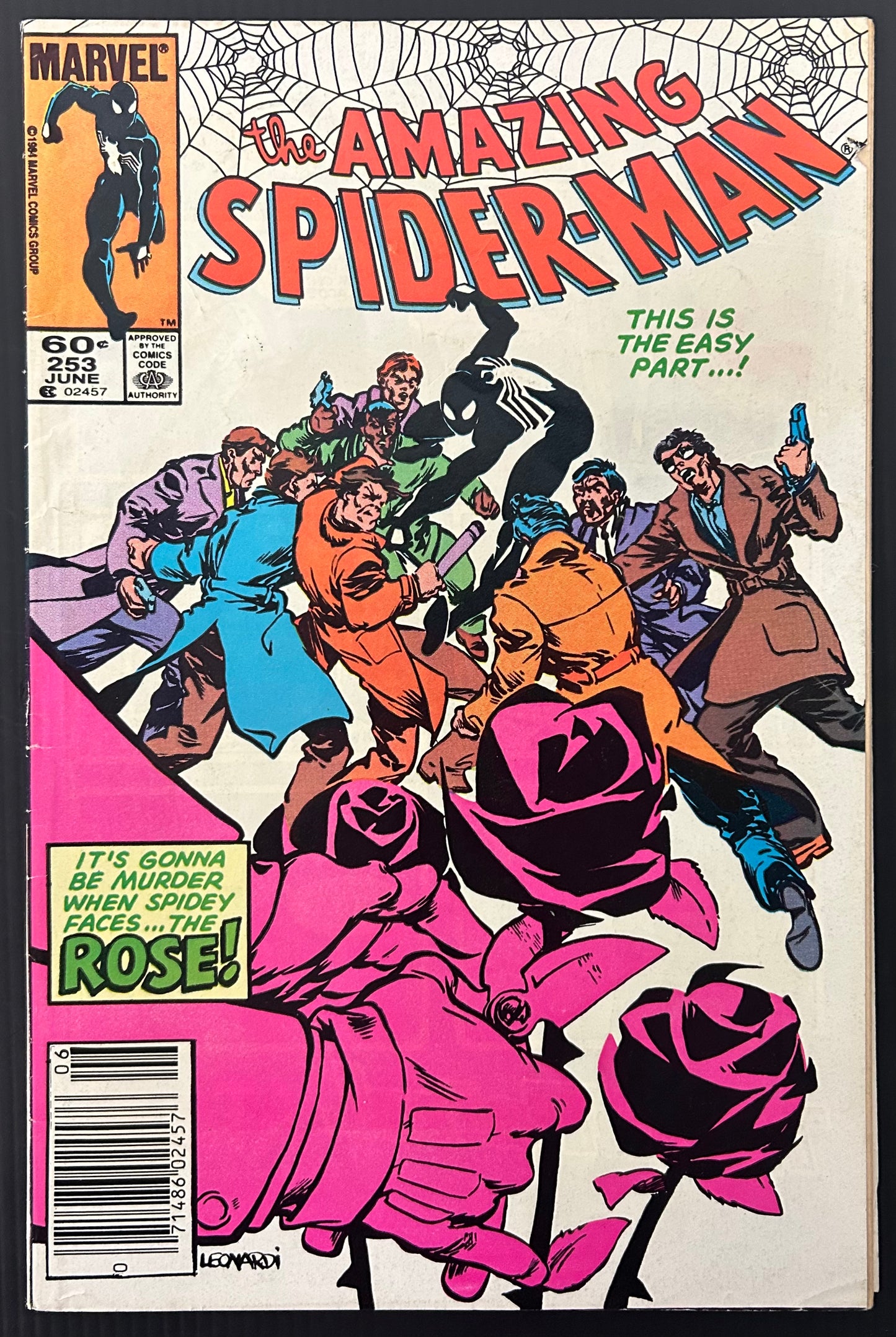🔑 AMAZING SPIDER-MAN #253 [MARVEL COMICS] *1ST APP. RICHARD FISK AS THE ROSE* 1984 VG+