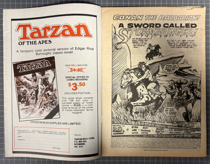 🔑 CONAN THE BARBARIAN #9 + POSTER [NEWTON COMICS] AUSTRALIAN MARVEL 1975