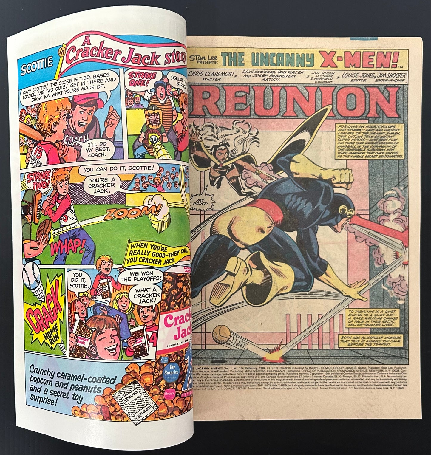🔑 THE UNCANNY X-MEN #154 [MARVEL COMICS] DIRECT *ORIGIN SUMMERS FAMILY* 1982 VF/NM