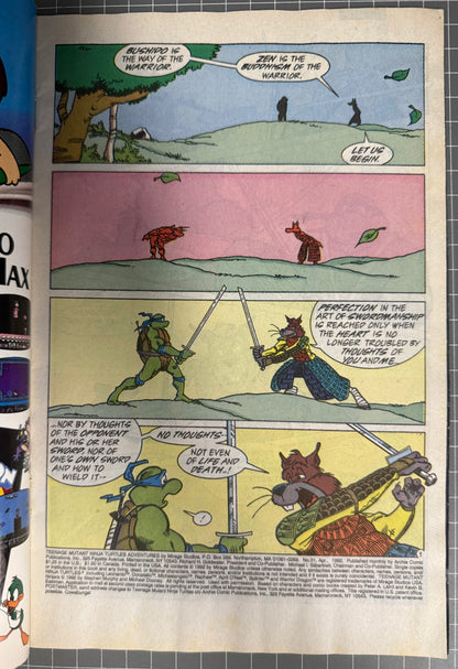 TEENAGE MUTANT NINJA TURTLES ADVENTURES #31 [ARCHIE] NEWSSTAND COMIC 1992 VG/FN