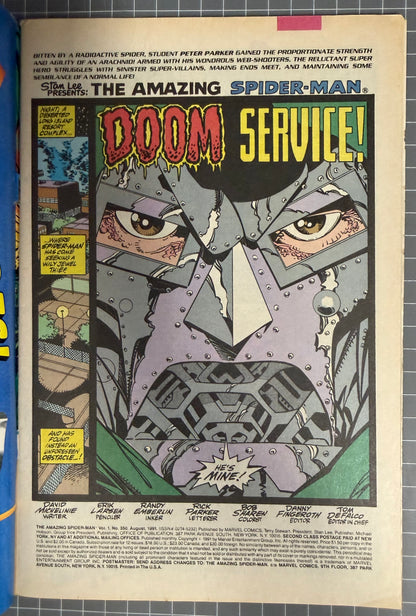 THE AMAZING SPIDER-MAN #350 [MARVEL COMICS] DIRECT *GIANT-SIZE* 1991 FN-