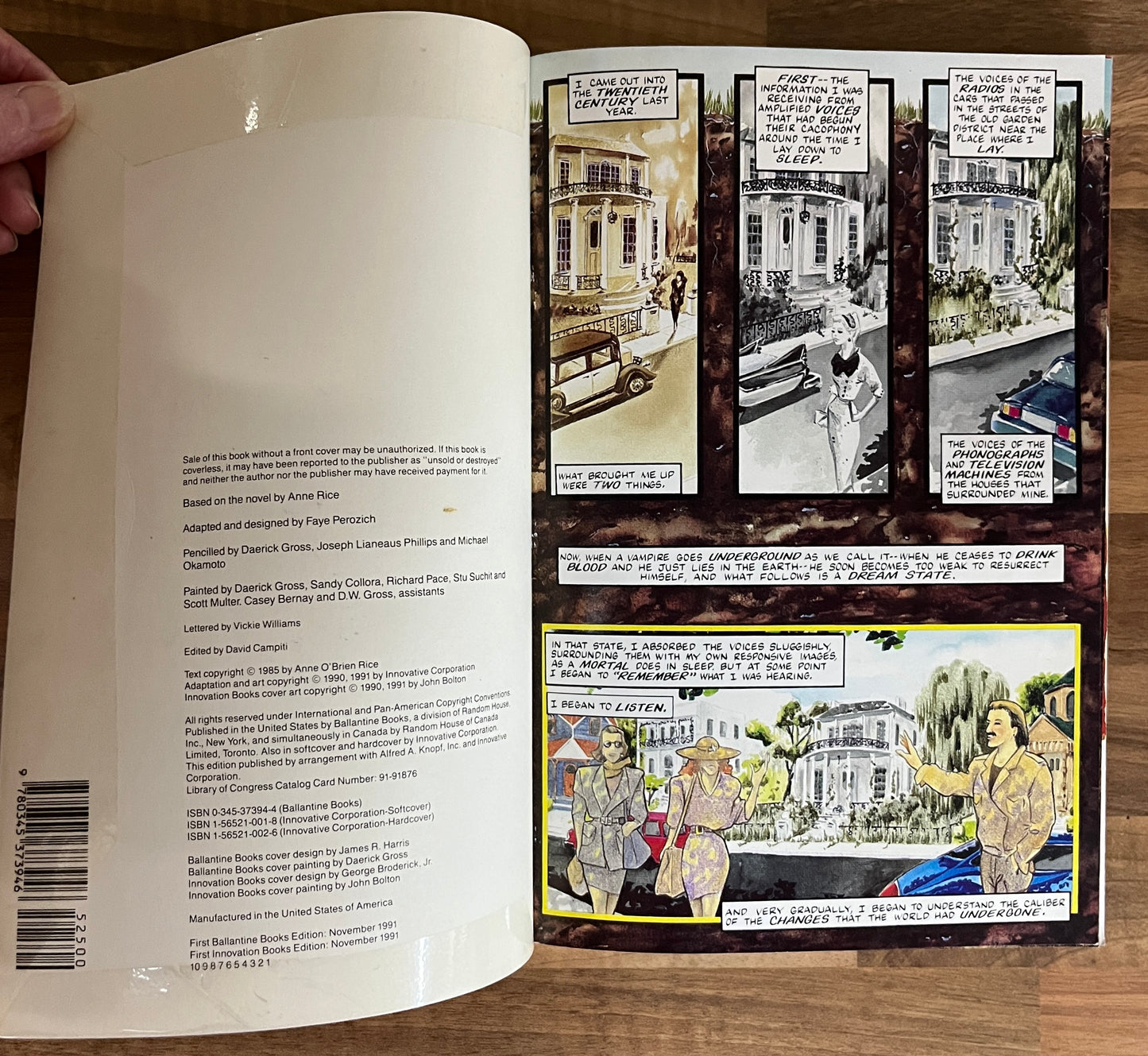 Anne Rice's The Vampire Lestat, A Graphic Novel Adapted by Faye Perozich, Artist Daerick Gross