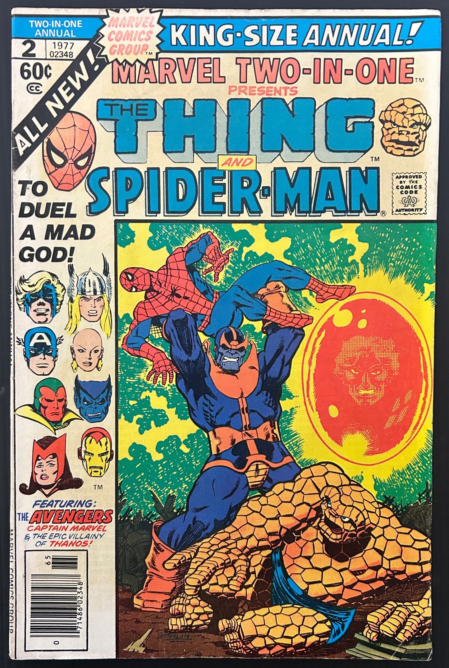 MARVEL TWO-IN-ONE ANNUAL #2 [MARVEL COMICS] NEWSSTAND 1977 VG/FN