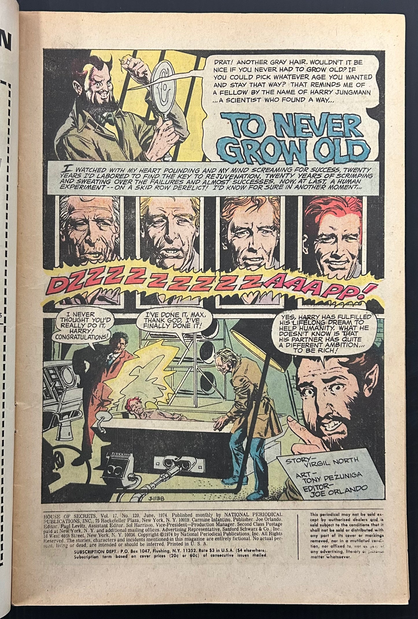 HOUSE OF SECRETS #120 [DC] COMIC 1974 VG+