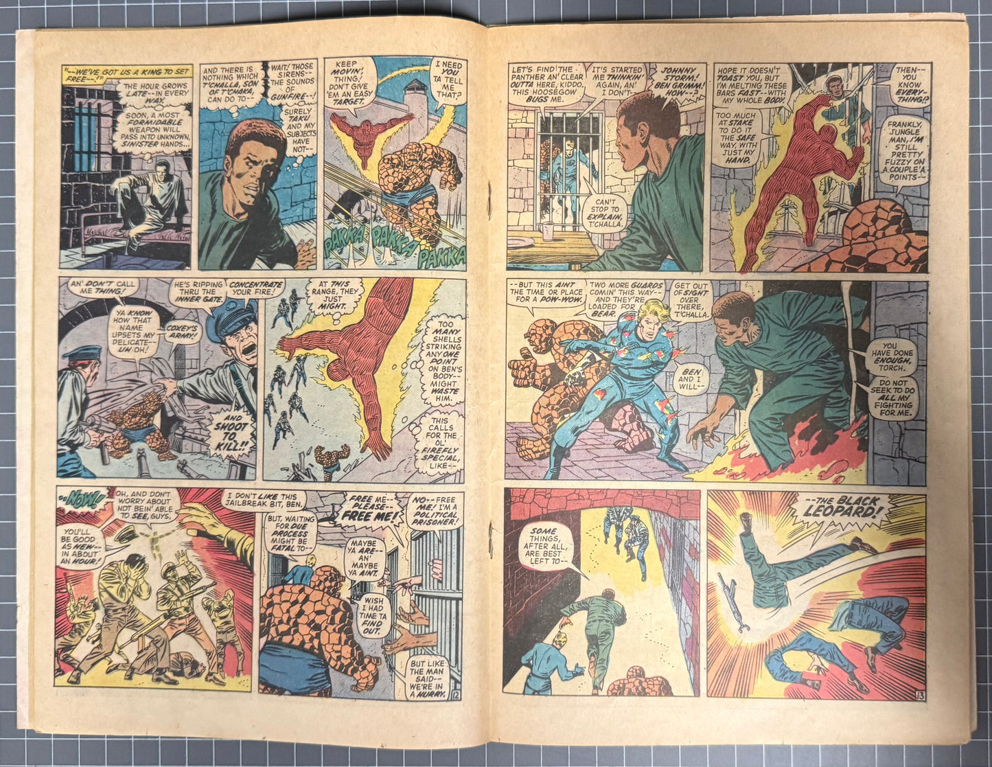 🔑 FANTASTIC FOUR #119 [MARVEL COMICS] *BLACK PANTHER NAME CHANGE* 1972 GD/VG