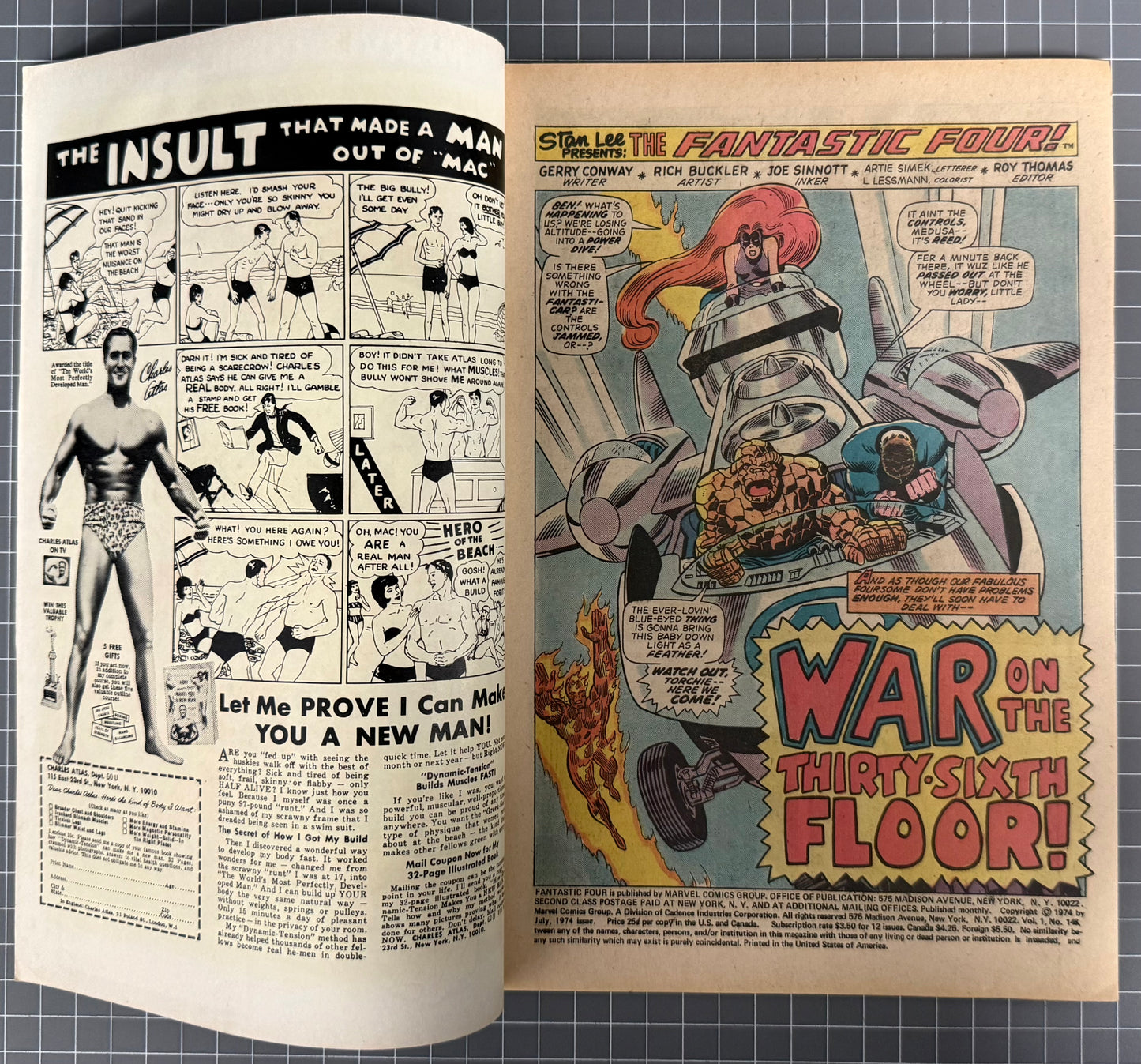 FANTASTIC FOUR #148 [MARVEL COMICS] 1974 VG-
