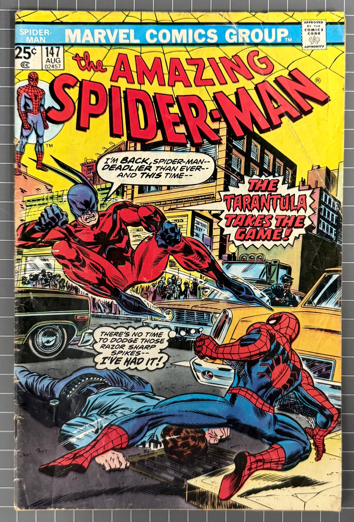 THE AMAZING SPIDER-MAN #147 [MARVEL COMICS] 1975 GD+